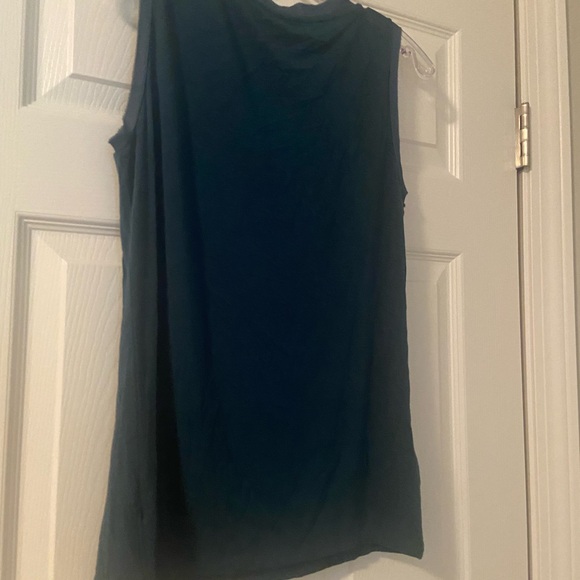 NWT Ann Taylor Navy Ruffle Blouse size medium - Picture 10 of 11